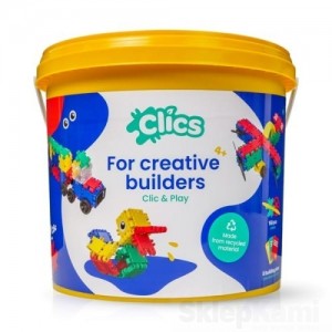KLOCKI CLICS CB198 WIADERKO 8w1 KONSTRUKCYJNE 158 el.