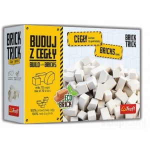 TREFL BRICK TRICK 61557 CEGŁY ZAMKOWE BIAŁE 70 SZT. ECO