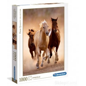 CLEMENTONI 39168 PUZZLE 1000 EL. KONIE W GALOPIE