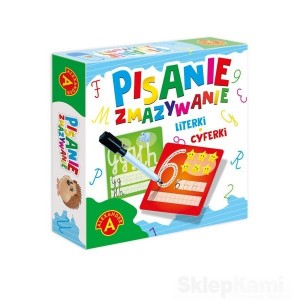 PISANIE ZMAZYWANIE LITERKI i CYFERKI GRA ALEXANDER