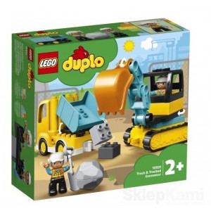 LEGO DUPLO 10931 CIĘŻARÓWKA I KOPARKA GĄSIENICOWA