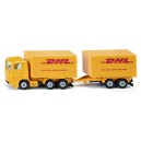 SIKU 1694 CIĘŻĄRÓWKA DHL Z PRZYCZEPĄ