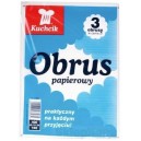 KUCHCIK 3303 OBRUS PAPIEROWY BIAŁY 3SZT 100x140