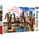 TREFL 10595 PUZZLE 1000 KOTY W NOWYM JORKU