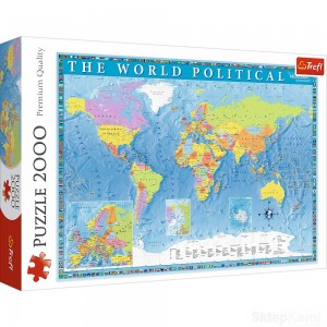 TREFL 27099 PUZZLE 2000 MAPA POLITYCZNA ŚWIATA
