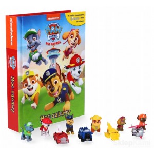 PSI PATROL KSIĄŻKA MOC ZABAWY + 10 FIGUREK + MATA