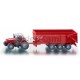 SIKU 1844 TRAKTOR MASSEY FERGUSON + PRZYCZEPA 
