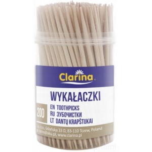 CLARINA 5849 DREWNIANE WYKAŁACZKI 6,5 CM 200 SZTUK