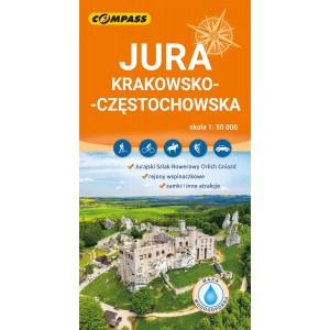 MAPA JURA KRAKOWSKO CZĘSTOCHOWSKA LAMINOWANA 1:50 000 COMPASS