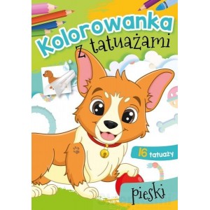 MALOWANKA KOLOROWANKA Z TATUAŻAMI PIESKI