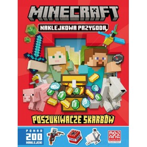 MINECRAFT NAKLEJKOWA PRZYGODA POSZUKIWACZE SKARBÓW