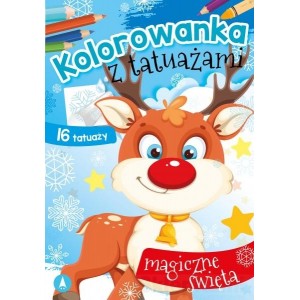 MALOWANKA KOLOROWANKA Z TATUAŻAMI MAGICZNE ŚWIĘTA
