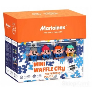 MARIOINEX KLOCKI 905852 MINI WAFLE POSTERUNEK POLICJI 280 el