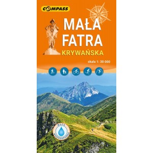 MAPA MAŁA FATRA KRYWAŃSKA LAMINOWANA 1:30 000 COMPASS