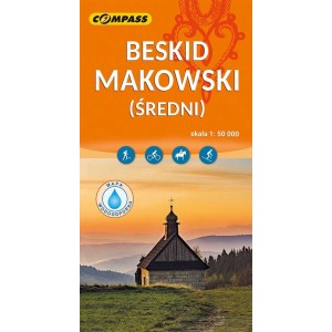 MAPA BESKID MAKOWSKI 1:50 000 LAMINOWANA