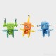 MARIOINEX 906415 KLOCKI MINI WAFLE CRAZY MONSTERS SPACE JINKS