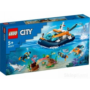 LEGO CITY 60377 ŁÓDŹ DO NURKOWANIA BADACZA