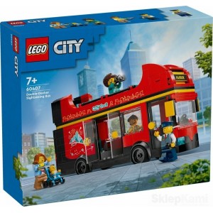 LEGO CITY 60407 AUTOKAR CZERWONY PIĘTROWY