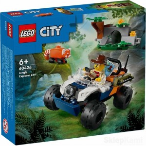 LEGO CITY 60424 QUAD BADACZA DŻUNGLI Z PANDĄ CZERWONĄ