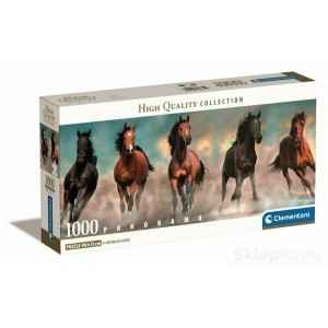 CLEMENTONI 39875 PUZZLE 1000 EL. PANORAMA HORSES KONIE