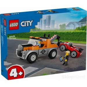 LEGO CITY 60435 SAMOCHÓD POMOCY DROGOWEJ I NAPRAWA SPORTOWEGO AUTA