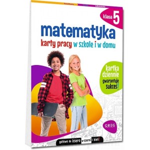 MATEMATYKA KLASA 5 KARTY PRACY W SZKOLE I W DOMU GREG