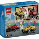 LEGO CITY 60458 ZESTAW WYŚCIGÓWEK: PIZZA KONTRA WÓZ STRAŻACKI