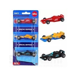 SIKU 0411 AUTO FORMUŁA AUTA WYŚCIGOWE ZESTAW 3 SZT SPECJALNA EDYCJA