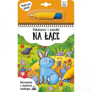 MALOWANKA Z PISAKIEM WODNYM POKOLORUJ I ZNAJDŹ NA ŁĄCE AKSJOMAT