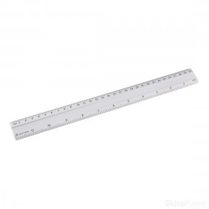LINIJKA ALUMINIOWA 30 CM D.RECT