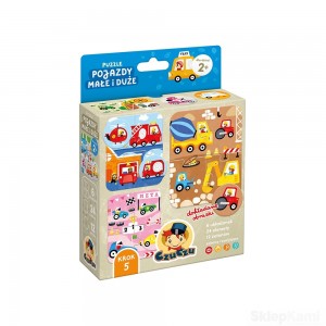 CZUCZU PUZZLE POJAZDY MAŁE I DUŻE 2+ CZU CZU