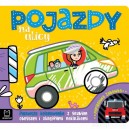 POJAZDY NA ULICY KOLOROWANKA Z GRUBYM OBRYSEM I NAKLEJKAMI AKSJOMAT
