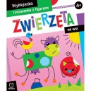ZWIERZĘTA NA WSI WYKLEJANKA, RYSOWANKA Z FIGURAMI 4+ AKSJOMAT