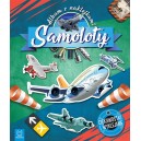 SAMOLOTY ALBUM Z NAKLEJKAMI CIEKAWOSTKI I WYKLEJANIE AKSJOMAT