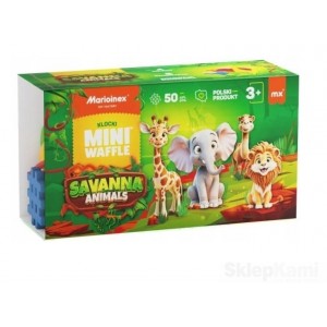 MARIOINEX 907078 MINI WAFLE ANIMALS SAWANNA 50 EL.