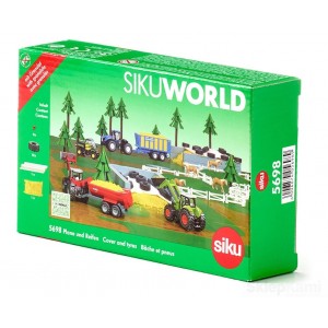 SIKU 5698 AKCESORIA PLANDEKA, OPONY, KUKURYDZA