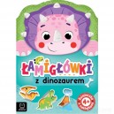 ŁAMIGŁÓWKI Z DINOZAUREM KSIĄŻECZKA Z NAKLEJKAMI 4+ AKSJOMAT