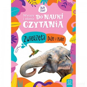 WYRAZY I ZDANIA DO NAUKI CZYTANIA DUŻE LITERY ZWIERZĘTA DUŻE MAŁE AKSJOMAT