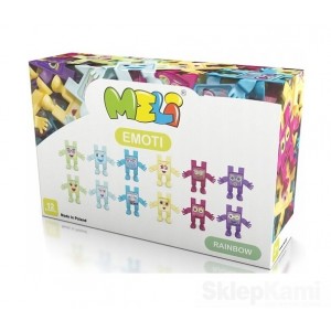 KLOCKI MELI 50205 FIGURKI EMOTI RAINBOW TĘCZA 12 SZT.
