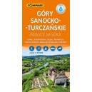 MAPA GÓRY SANOCKO-TURCZAŃSKIE OKOLICE SANOKA 1:50 000 LAMINOWANA COMPASS