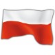 KUKURYKU FLAGA POLSKI 65x104 CM PROPORCJE 5:8 Z TUNELEM NA DRZEWIEC