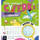 PISZĘ I POZNAJĘ CYFERKI KSIĄŻKA Z ROWKAMI WZORY 3D TERAPIA RĘKI AKSJOMAT