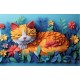 TREFL 40049 PUZZLE Z EFEKTEM 3D 160 EL. KOTEK