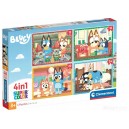 CLEMENTONI 21530 PUZZLE 4w1 SUPER COLOR BLUEY