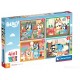 CLEMENTONI 21530 PUZZLE 4w1 SUPER COLOR BLUEY