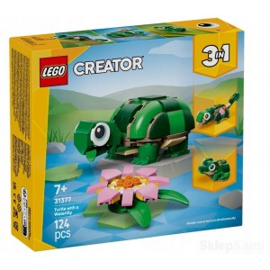 LEGO CREATOR 31377 Ż&Oacute;ŁW I KWIAT LILII WODNEJ
