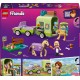 LEGO FRIENDS 42695 PRZYCZEPA Z KONIEM I ŹREBACZKIEM