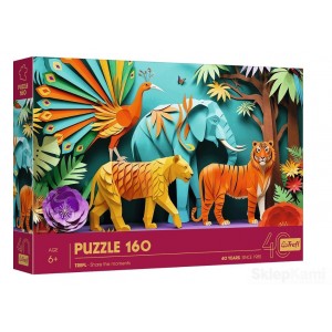 TREFL 40051 PUZZLE Z EFEKTEM 3D 160 EL. DŻUNGLA
