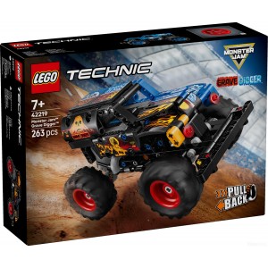 LEGO TECHNIC 42219 MONSTER JAM GRAVE DIGGER OGIEŃ I L&Oacute;D
