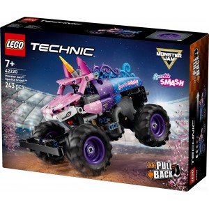 LEGO TECHNIC 42220 MONSTER JAM SPARKLE SMASH Z NAPĘDEM TYPU PULL-BACK